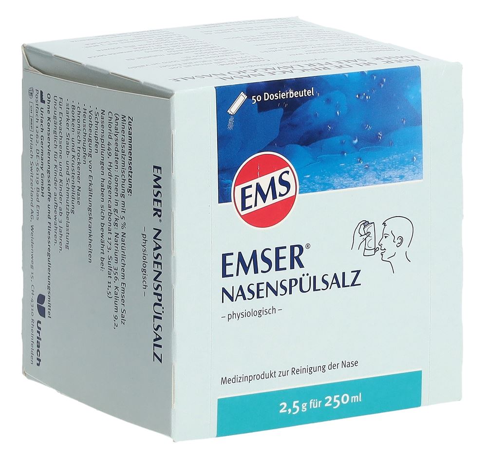 EMSER sel de rinçage nasal