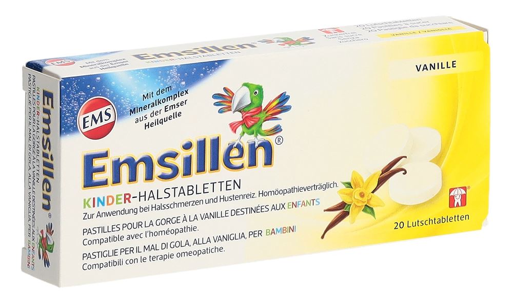 Emsillen comprimés pour la gorge destinés aux enfants
