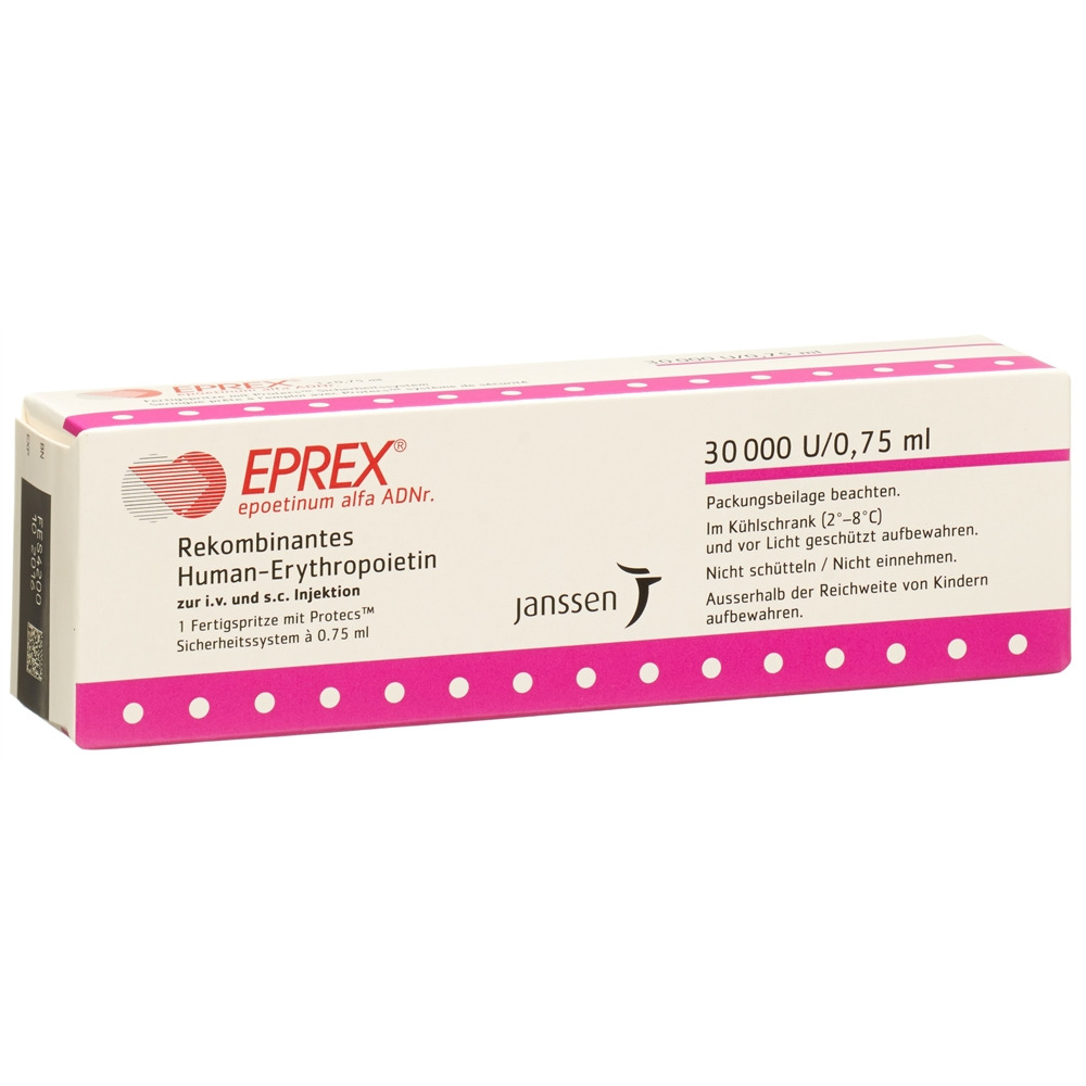 EPREX sol inj 30000 IE/0.75ml avec système de sécurité (Protecs) ser pré 0.75 ml, image principale