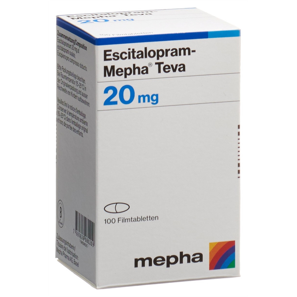 ESCITALOPRAM Mepha Teva 20 mg, image principale