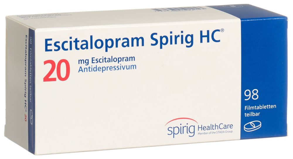 ESCITALOPRAM Spirig HC 20 mg, image principale