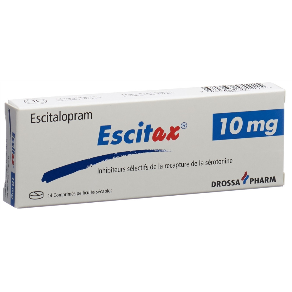 ESCITAX cpr pell 10 mg blist 14 pce, image 2 sur 2