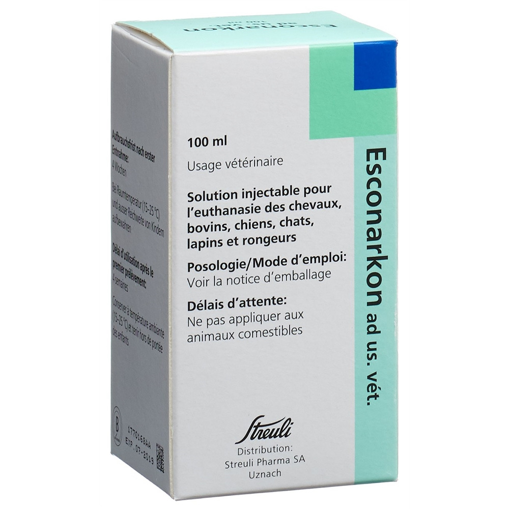 ESCONARKON sol inj ad us.vet. fl 100 ml, image 2 sur 2