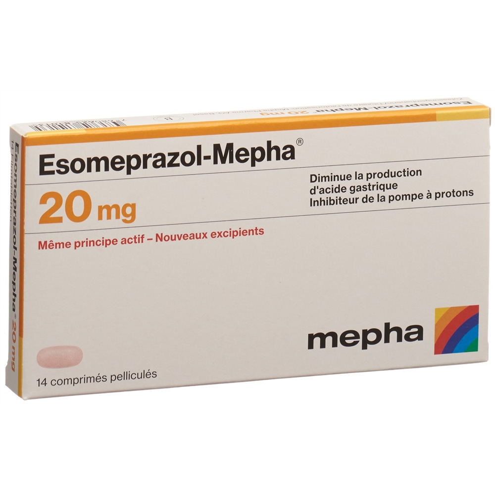 ESOMEPRAZOLE Mepha 20 mg, image 2 sur 2