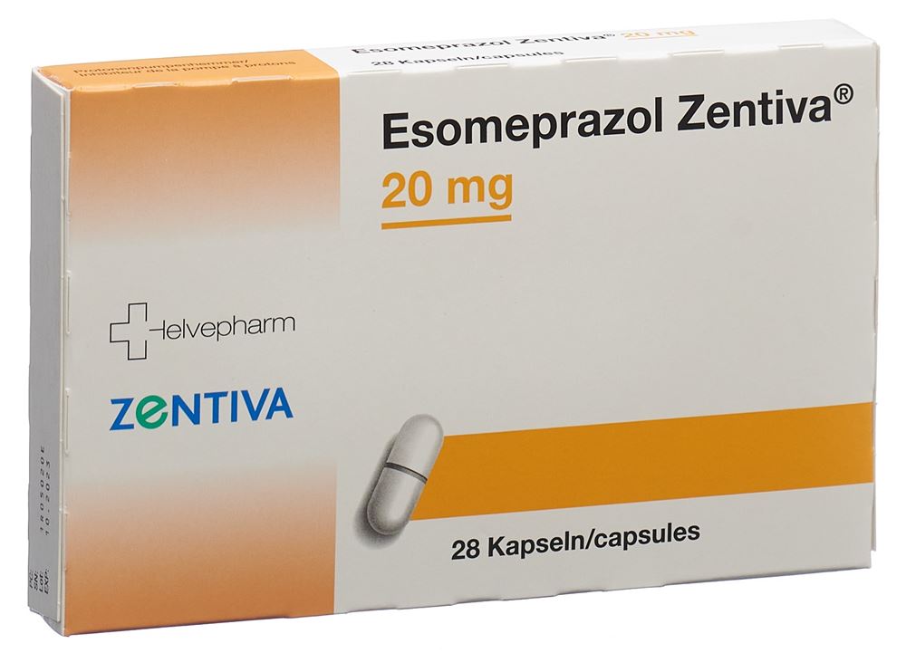 ESOMEPRAZOLE Zentiva 20 mg, image principale