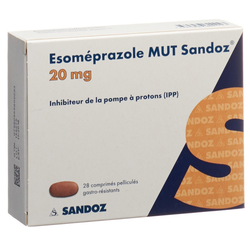 ESOMEPRAZOLE MUT Sandoz 20 mg, image 2 sur 2