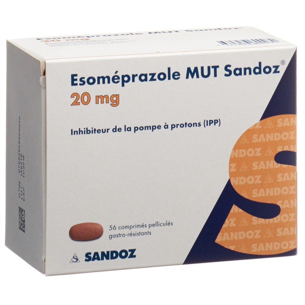 ESOMEPRAZOLE MUT Sandoz 20 mg, image 2 sur 2