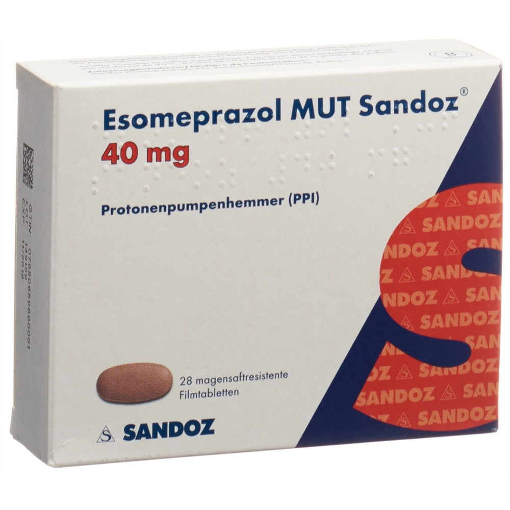 ESOMEPRAZOLE MUT Sandoz 40 mg, image principale