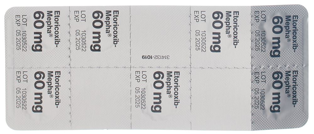 ETORICOXIB Mepha 60 mg, Bild 2 von 3