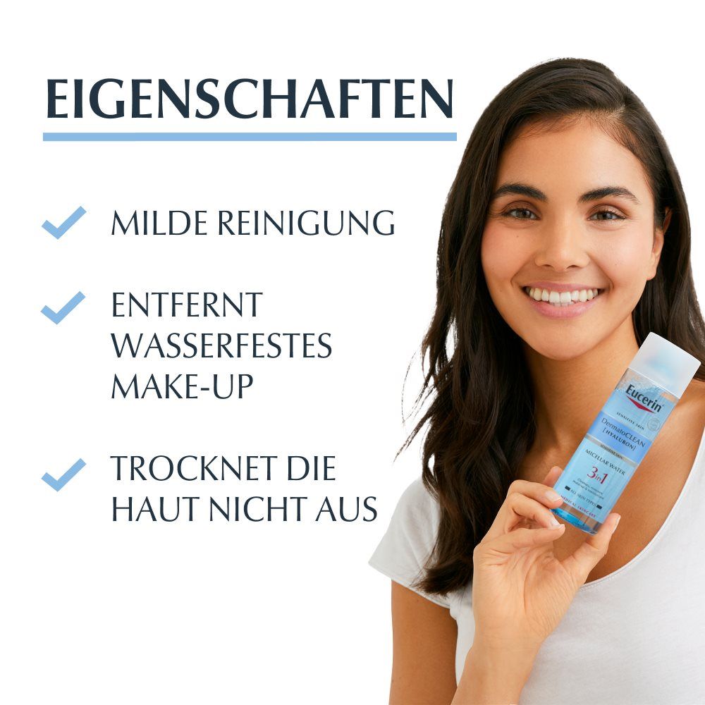 EUCERIN DermatoCLEAN eau micellaire, image 2 sur 2
