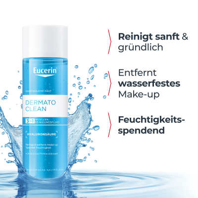 EUCERIN DermatoCLEAN eau micellaire, image 2 sur 5