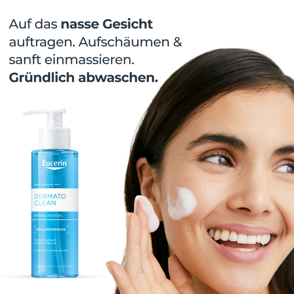 EUCERIN DermatoCLEAN gel nettoyant, image 3 sur 5