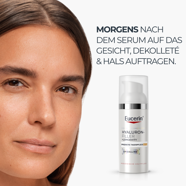 EUCERIN HYALURON-FILLER + LONGEVITY soin de jour épigénétique, image 3 sur 5
