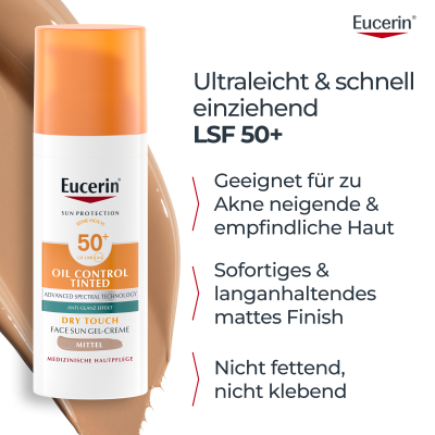EUCERIN SUN Face Oil Control gel-crème, image 2 sur 5