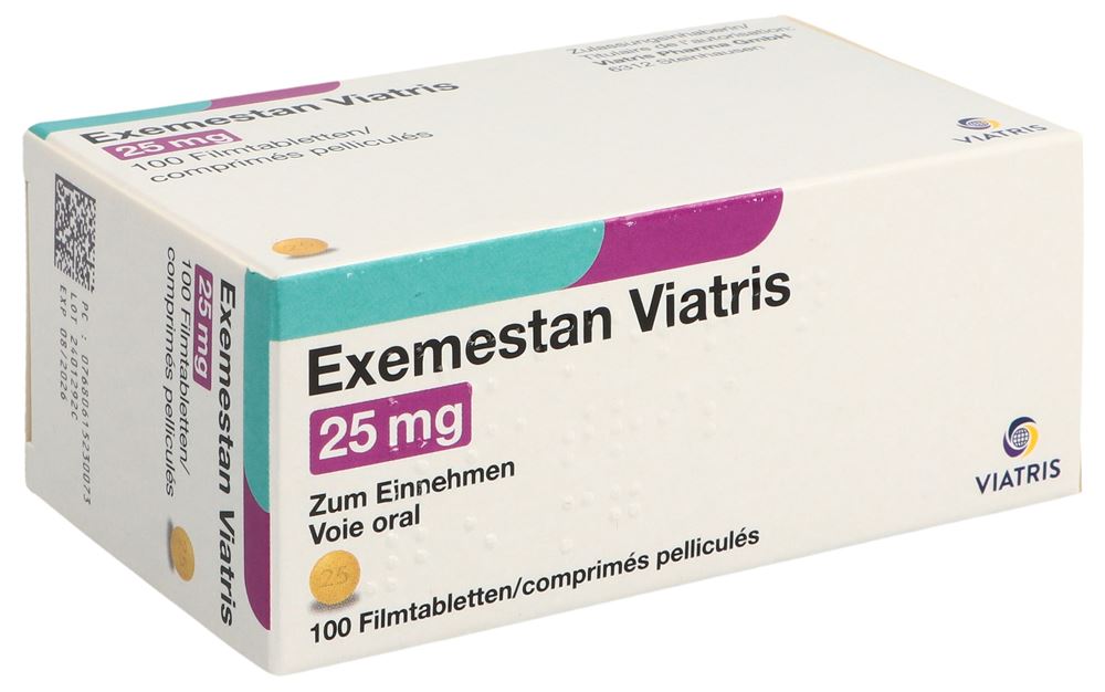 EXEMESTANE Viatris 25 mg, Hauptbild