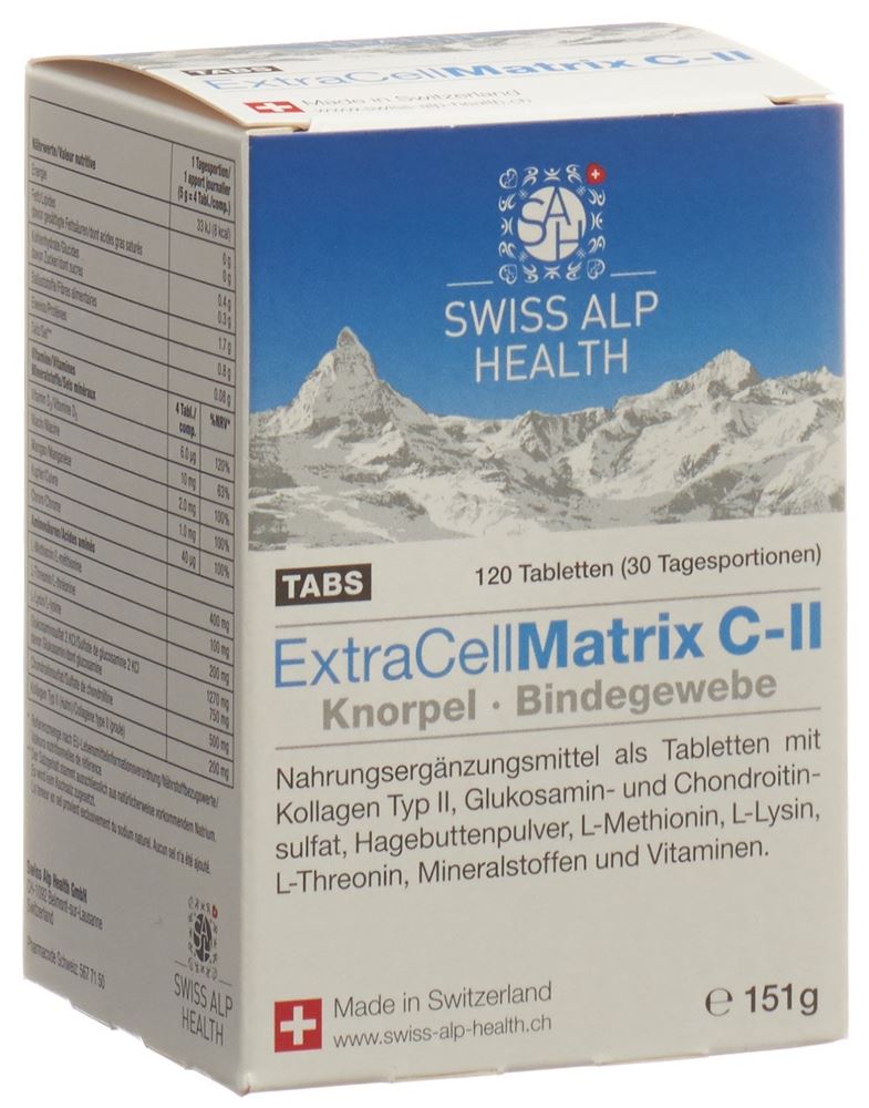 EXTRA CELL Matrix C-II TABS pour articulations et cartilage