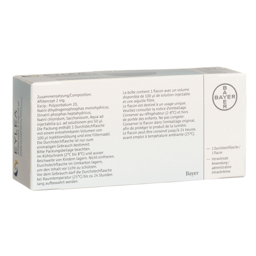 EYLEA solution  injectable par voie intravitréenne 2 mg/0.05ml, image 2 sur 2