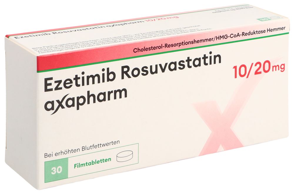 EZETIMIBE ROSUVASTATINE axapharm, Hauptbild
