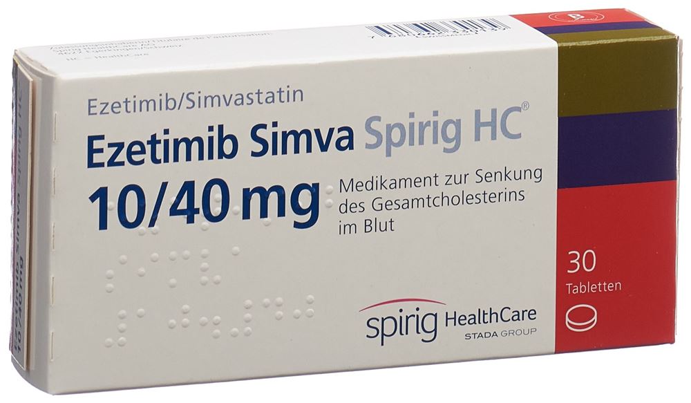 EZETIMIBE SIMVA Spirig HC, Hauptbild