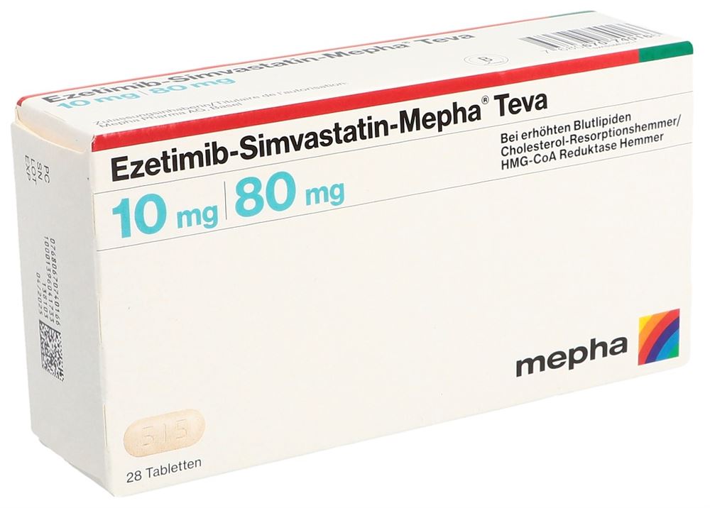 EZETIMIBE ROSUVASTATINE Mepha Teva, image principale