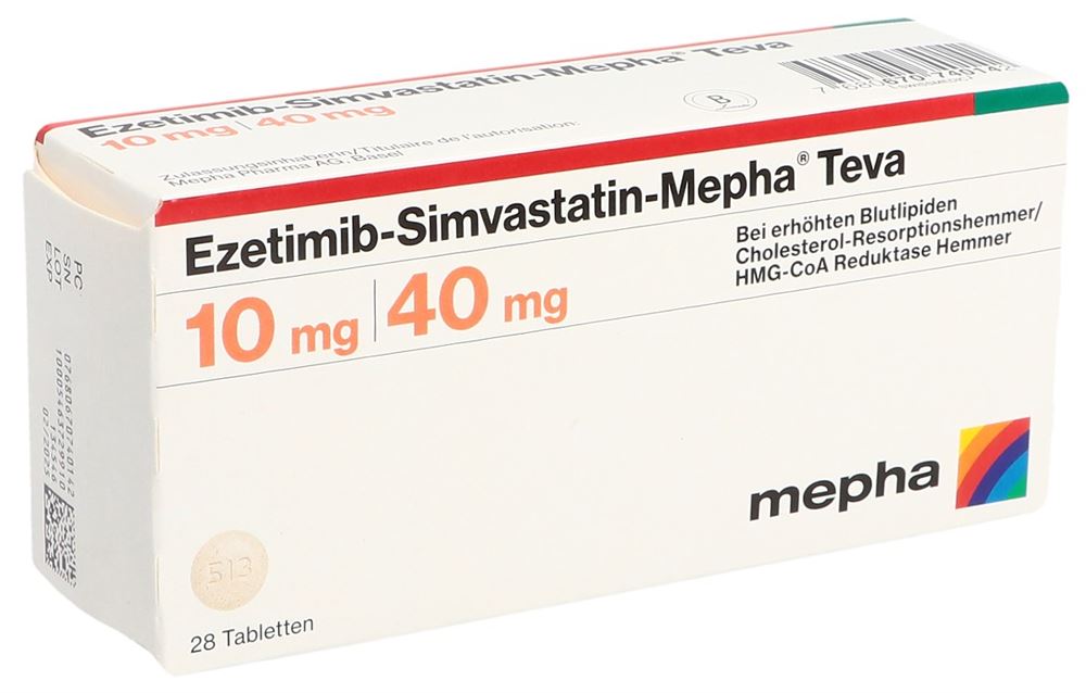 EZETIMIBE ROSUVASTATINE Mepha Teva, Hauptbild
