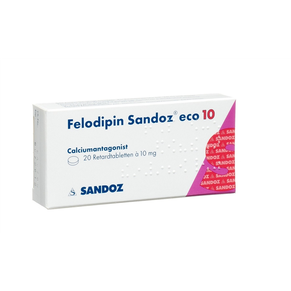 FELODIPINE Sandoz eco 10 mg, image principale