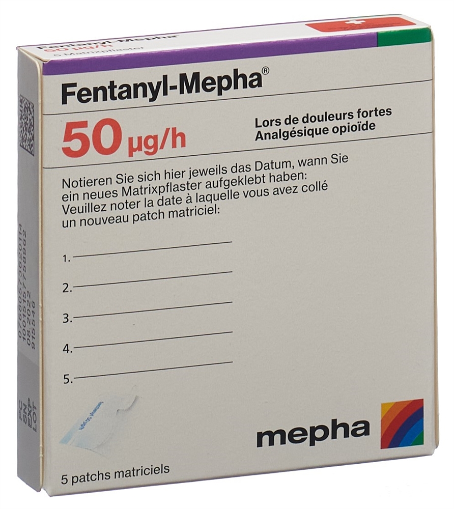 FENTANYL Mepha 50 mcg/h, image 2 sur 2