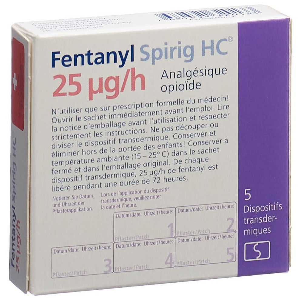 FENTANYL Spirig HC 25 mcg/h, image 2 sur 2