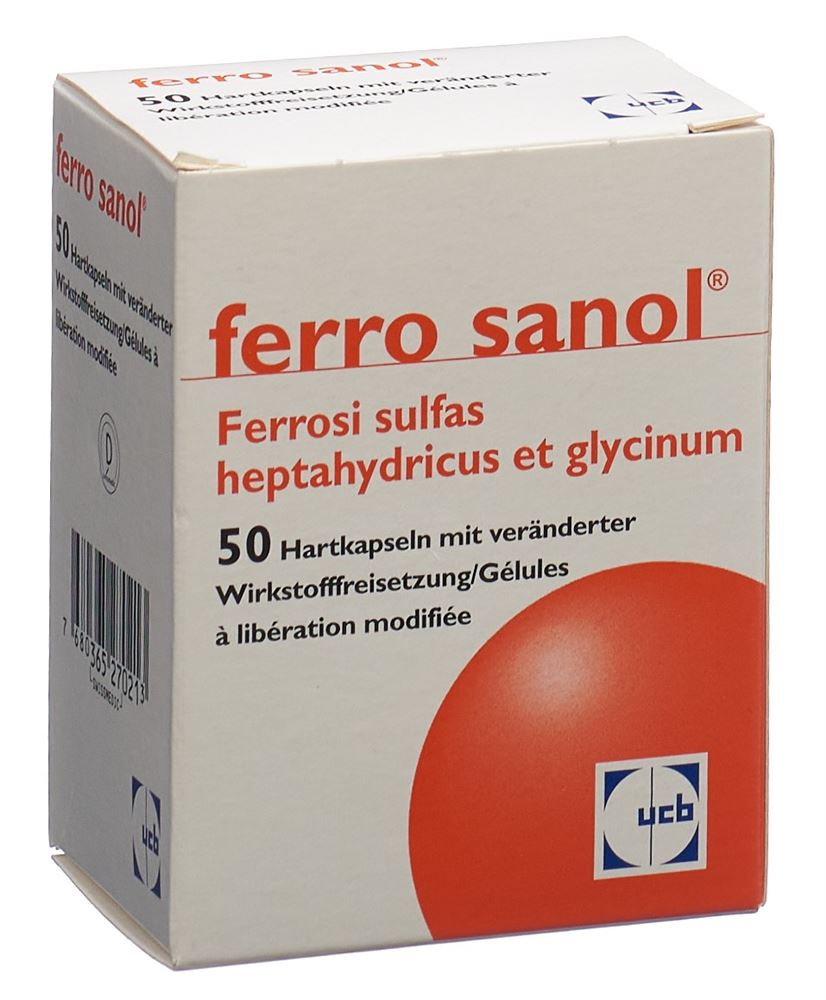 FERRO SANOL gélules à libération modifiée 100 mg
