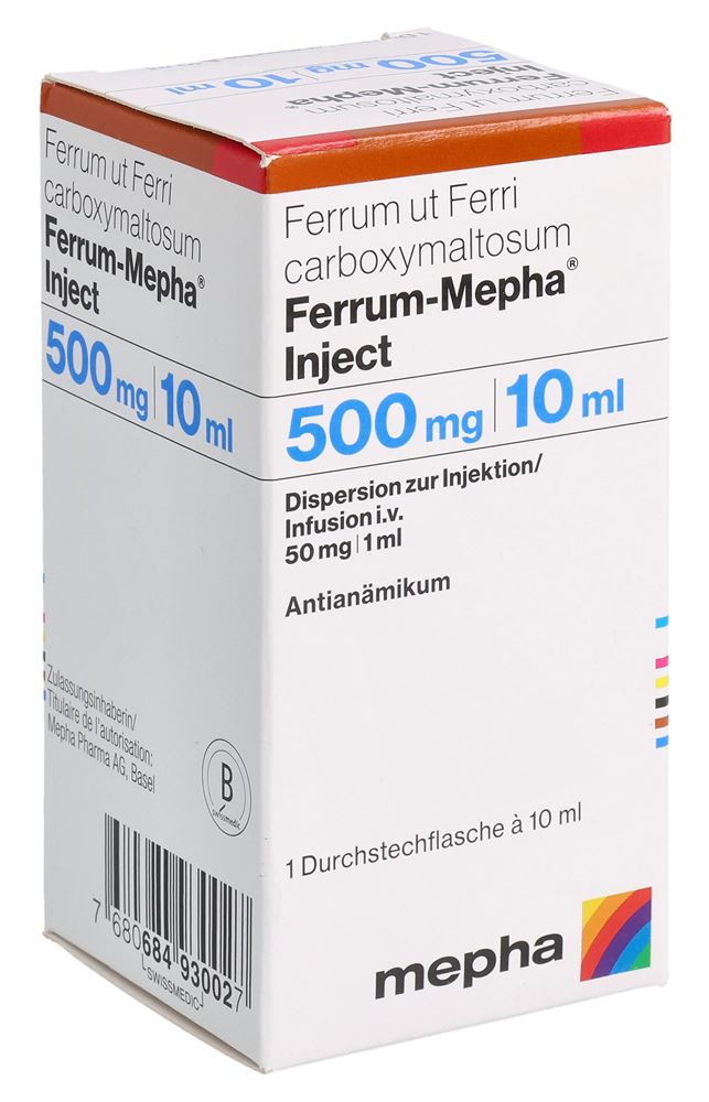 FERRUM Inject 500 mg/10ml