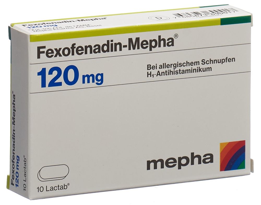 FEXOFENADINE Mepha 120 mg, image principale FEXOFENADINE Mepha 120 mg, image principale