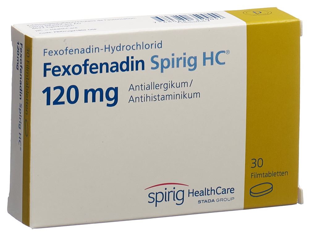 FEXOFENADINE Spirig HC 120 mg, Hauptbild