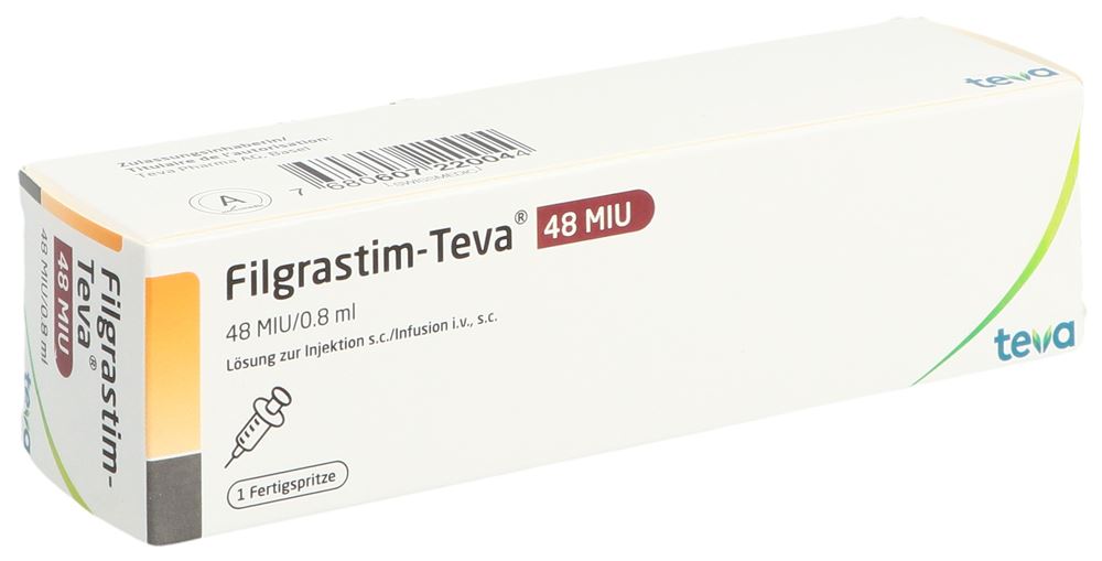 FILGRASTIM Teva 48 MIO E/0.8ML, Hauptbild