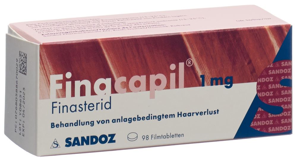 Finacapil Filmtabl 1 mg Blist 98 Stk, Hauptbild