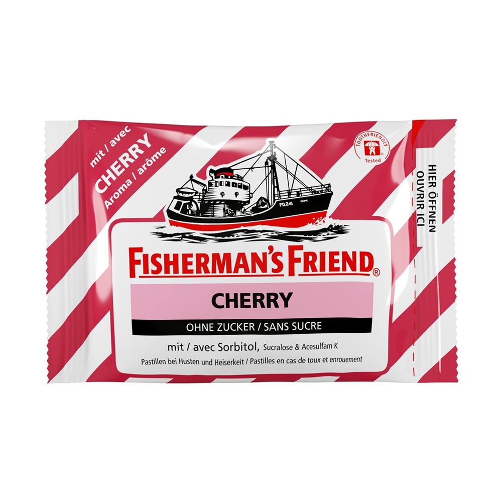 Fisherman's Friend pastilles cherry sans sucre sach 25 g