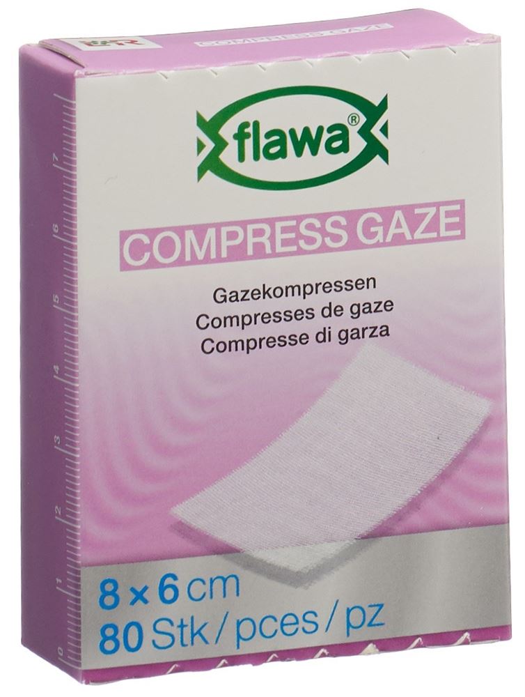FLAWA compresse de gaze coupée