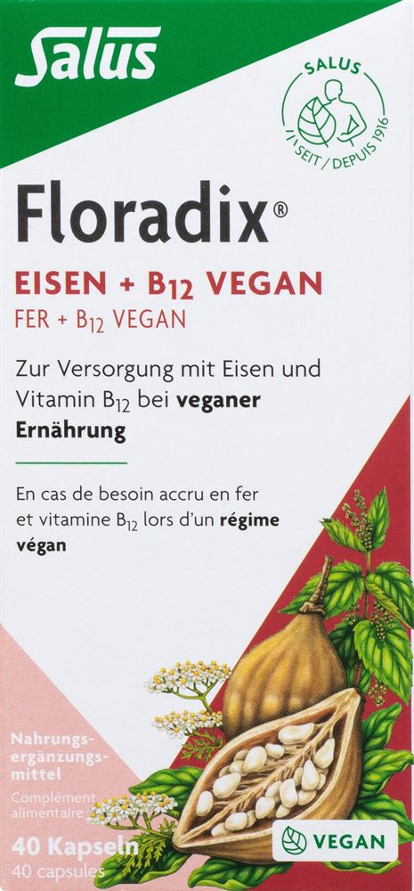 Floradix VEGAN Fer + vitamine B12