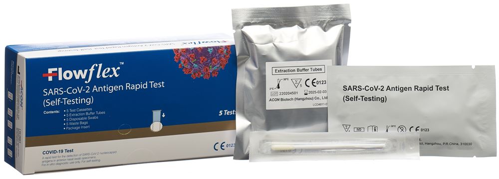 FLOWFLEX SARS-CoV-2 Antigen Rapid Self-Test, image 4 sur 5