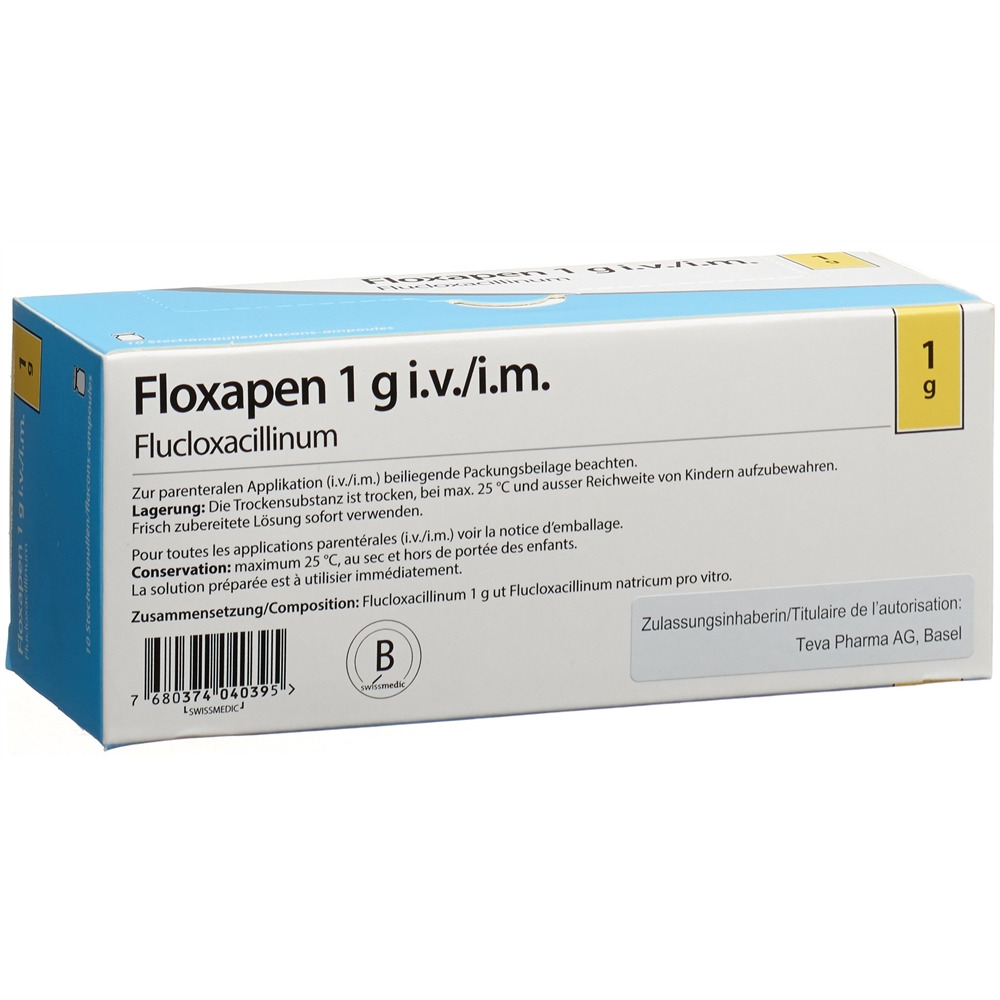 FLOXAPEN subst sèche 1 g flac 10 pce, image 2 sur 2