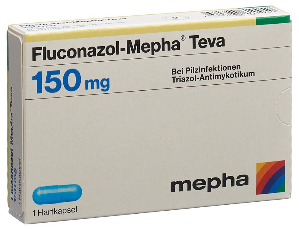 FLUCONAZOLE Mepha Teva 150 mg, image principale FLUCONAZOLE Mepha Teva 150 mg, image principale