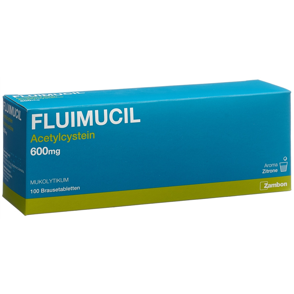 FLUIMUCIL Brausetabl 600 mg Erw citron Blist 100 Stk