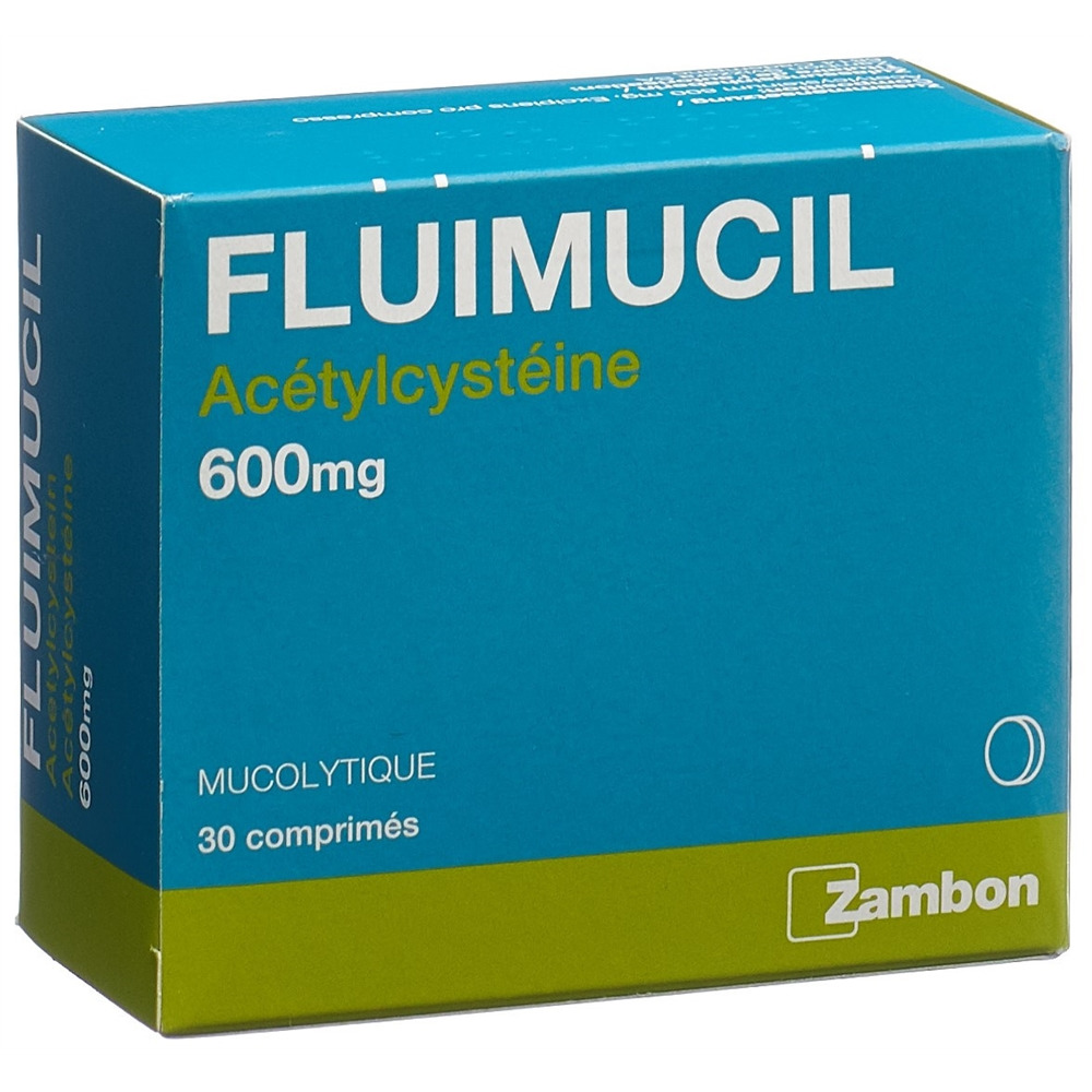 FLUIMUCIL cpr 600 mg blist 30 pce, image 2 sur 2