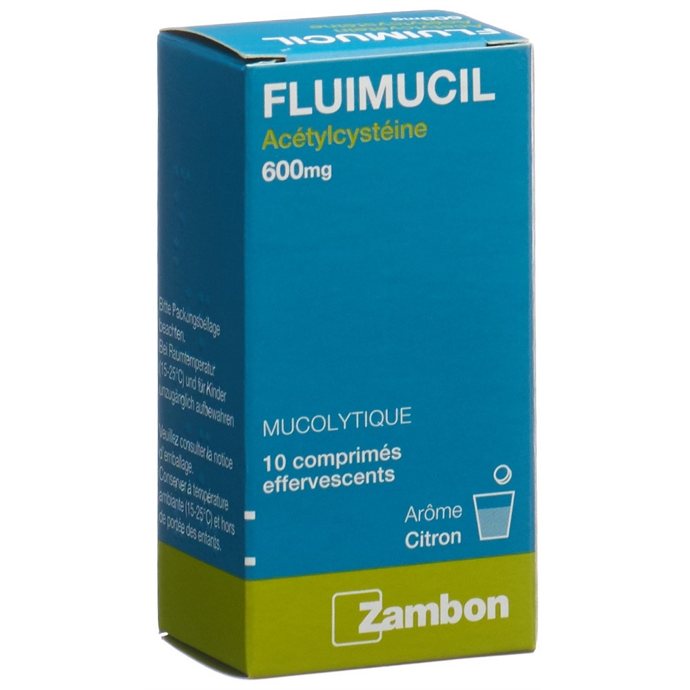 FLUIMUCIL cpr eff 600 mg adult citron blist 10 pce, image 4 sur 4