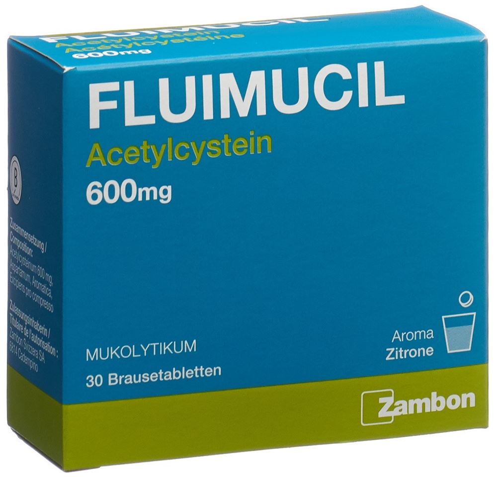 FLUIMUCIL cpr eff 600 mg adult citron blist 30 pce