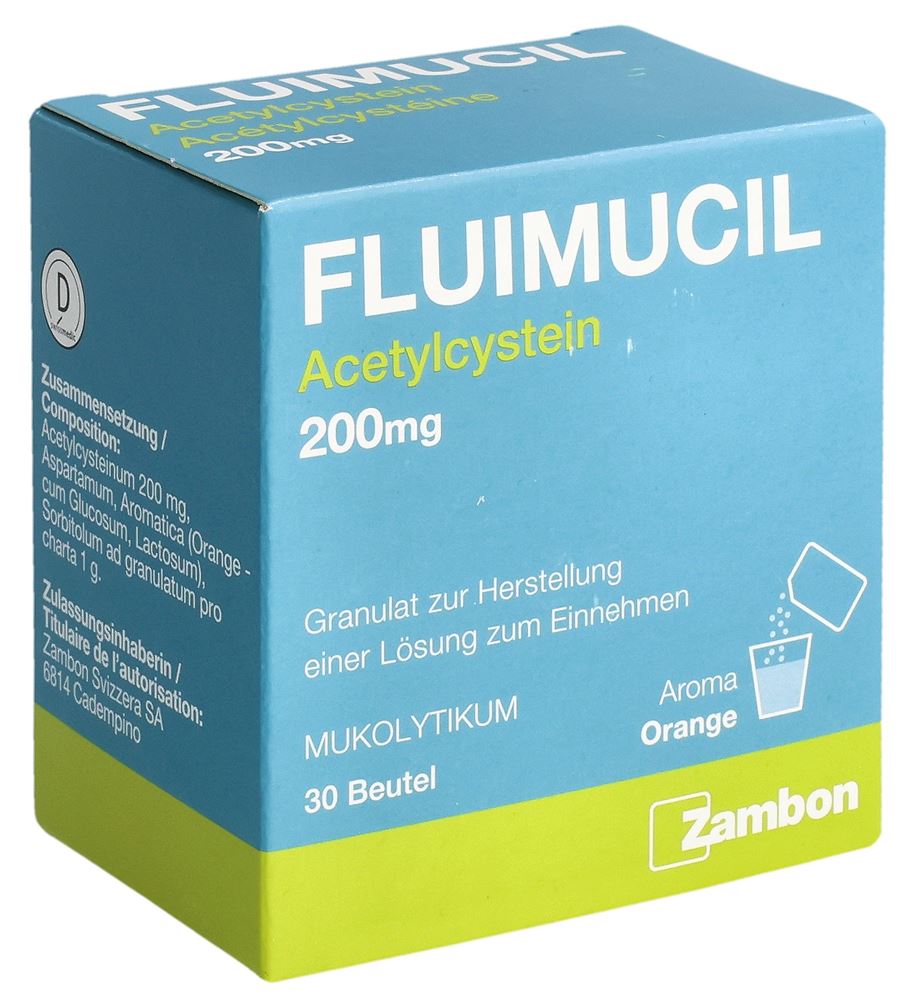 FLUIMUCIL Gran 200 mg Erw Btl 30 Stk, Hauptbild