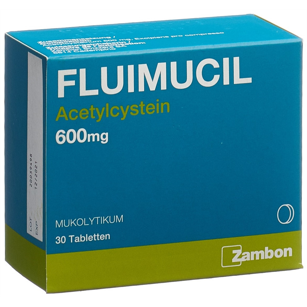 FLUIMUCIL Tabl 600 mg Blist 30 Stk, Hauptbild