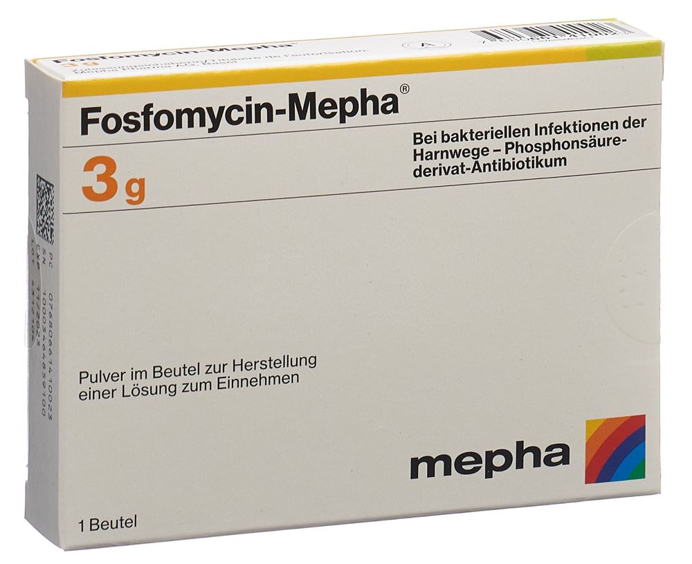 FOSFOMYCINE Mepha 3 g, image principale
