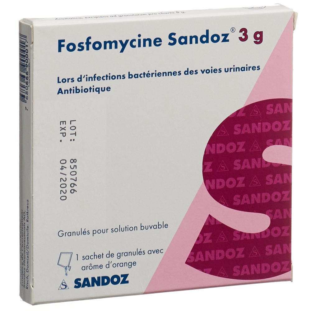 FOSFOMYCINE Sandoz 3 g, Bild 2 von 2