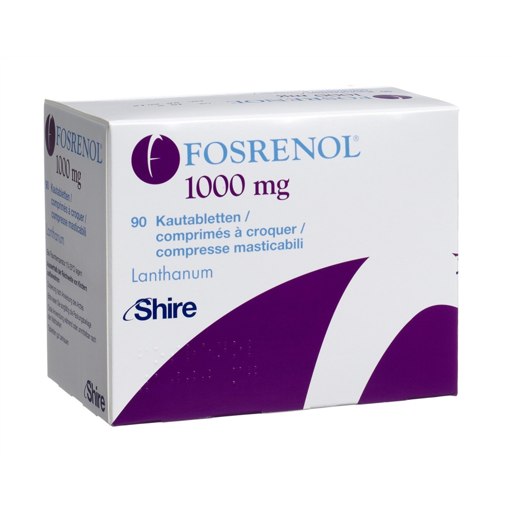 FOSRENOL Kautabl 1000 mg Ds 90 Stk, Hauptbild