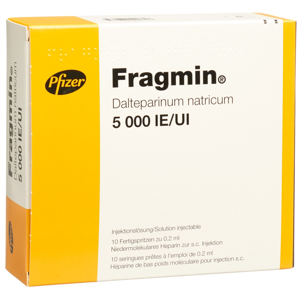 FRAGMIN Inj Lös 5000 IE/0.2ml Fertspr 0.2 ml, Hauptbild